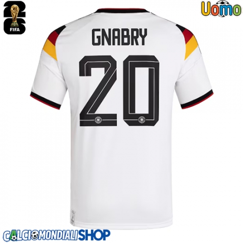Maglie da calcio Germania Serge Gnabry #20 Prima Maglia Mondiali 2026  Manica Corta
